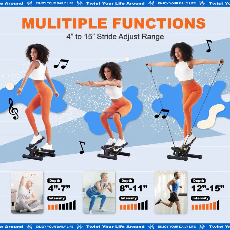 Ziwwvy Twisting Stepper – Full Body Workout at Home