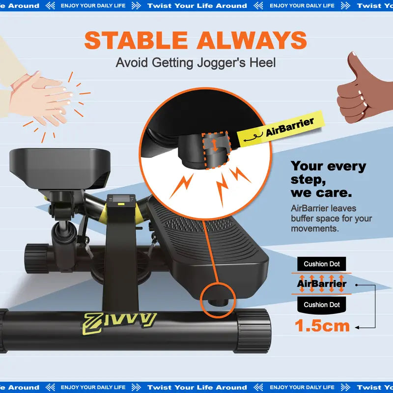 Ziwwvy Twisting Stepper – Full Body Workout at Home